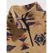 Geometric Fleece Sweatshirt