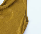 HOK Mustard Satin Dress