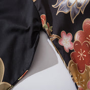 UKIYO Satin Kimono with Print