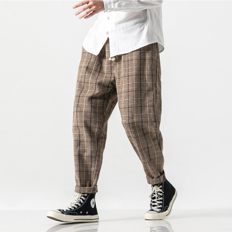Plaid Casual Pants