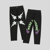 Star-Embroidered Pants