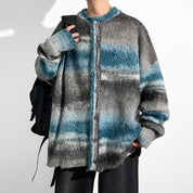 HOHNKNG Striped Button Sweater