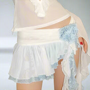 SO Tiered Blue Skirt