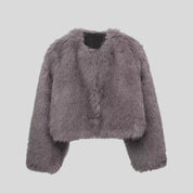 Grey Fox Fur Coat