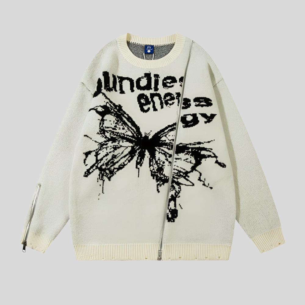 HOK Butterfly Zip Knit