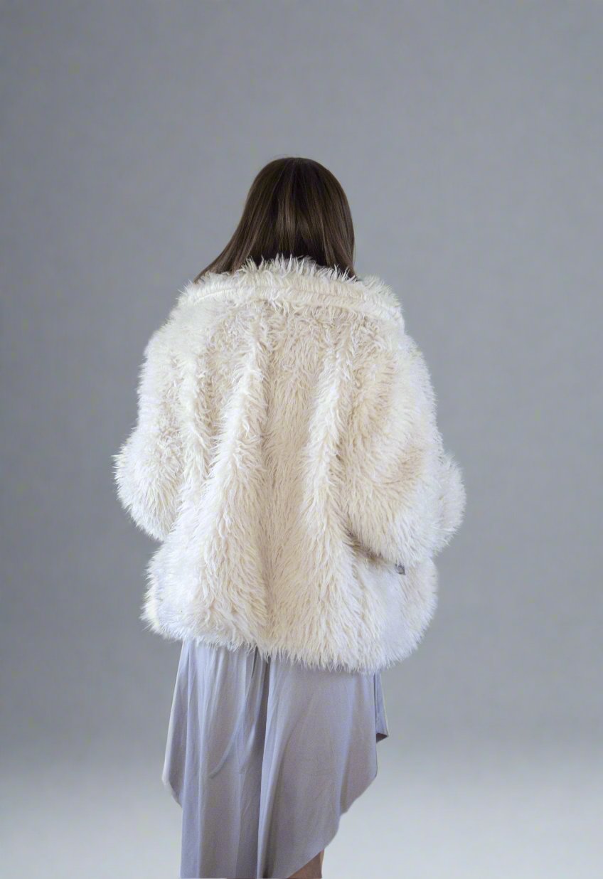 Pearl White Fur Coat