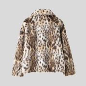 J Leopard Fur Coat