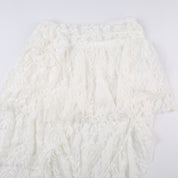 Princess White Lace Tiered Skirt