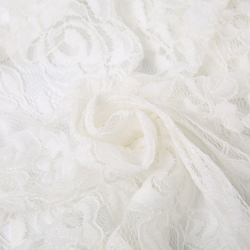 Princess White Lace Tiered Skirt