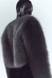 Grey Fox Fur Coat