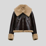 JOM Brown Fur Jacket with Fur