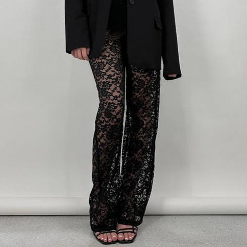 מכנס תחרה רשת דגם GO