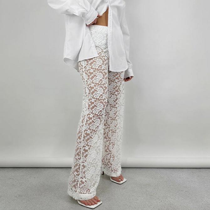 מכנס תחרה רשת דגם GO