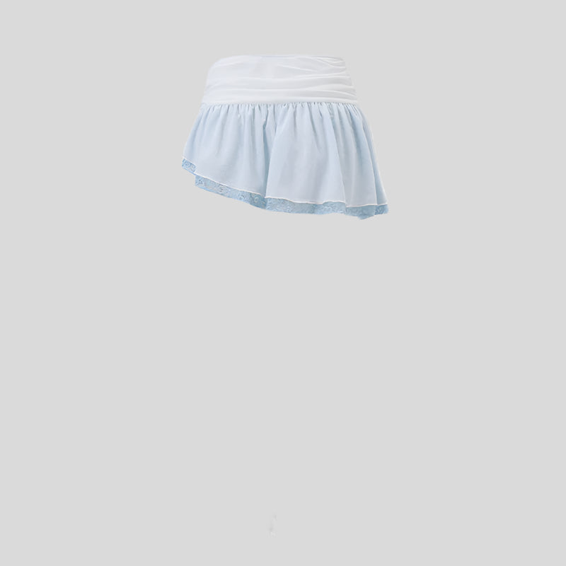 SO Tiered Blue Skirt