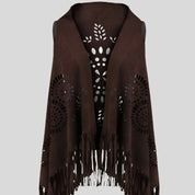 Fringed Vest Cover-Up