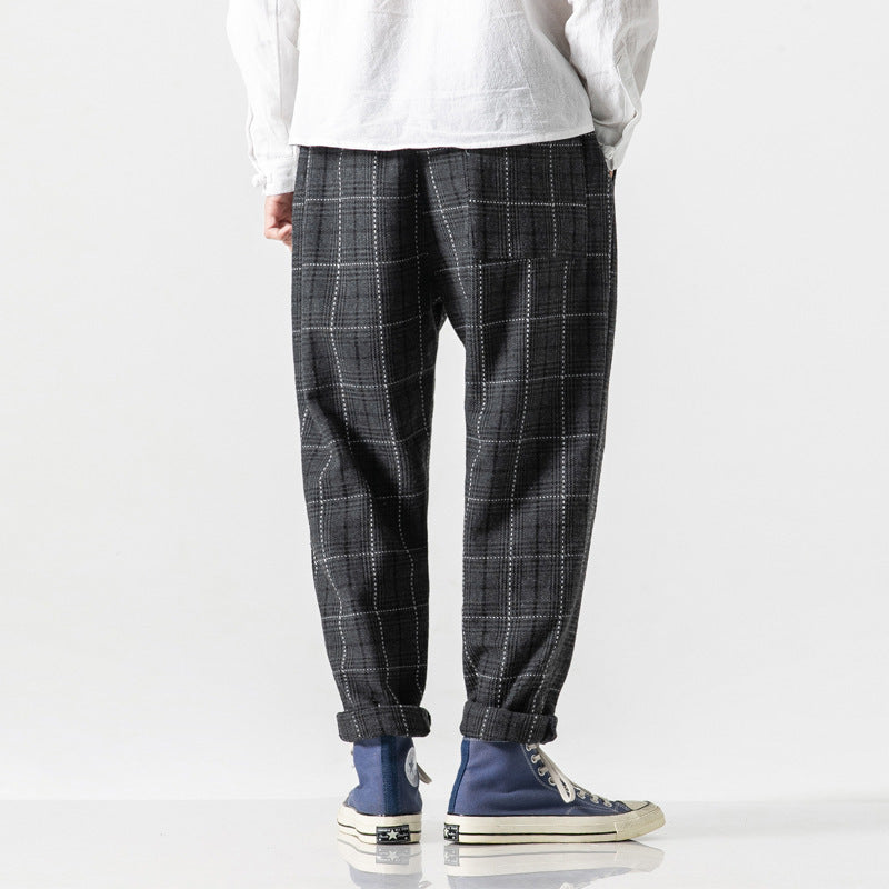 Plaid Casual Pants