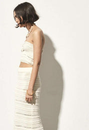 White Crochet Skirt & Top Set