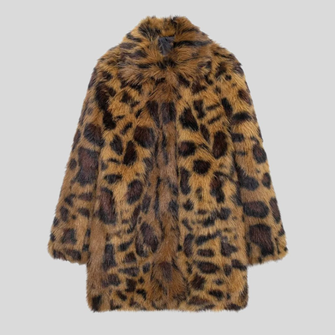 J Leopard Fur Jacket