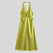 SUN Midi Satin Dress
