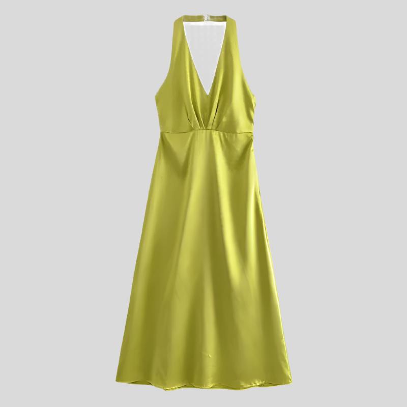 SUN Midi Satin Dress