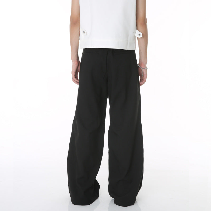 HIP HOP Wide Decorative Metal Pants