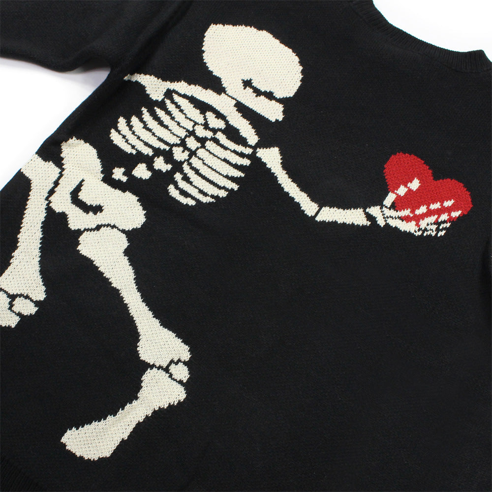 G Skeleton-Heart Sweater