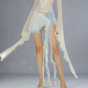 SO Tiered Blue Skirt