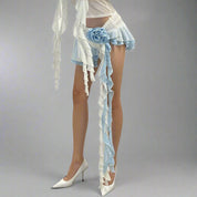 SO Tiered Blue Skirt