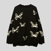 FLY Butterfly-Embroidered Knit
