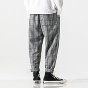 Plaid Casual Pants