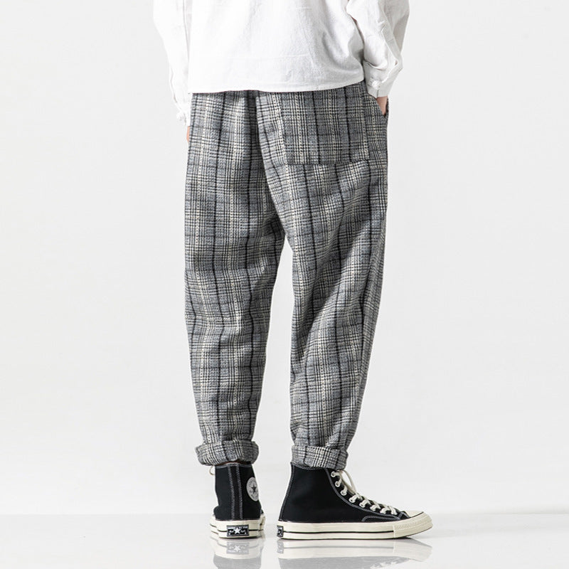 Plaid Casual Pants