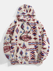 Geometric Warm Hoodie