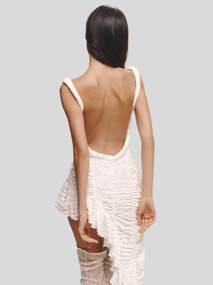 Jenifer White Asymmetric Dress