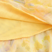 Yellow Fringe Mini Dress U