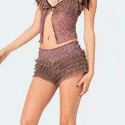 HIO Lace-Trim Shorts