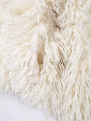 JUL Short White Fur Coat
