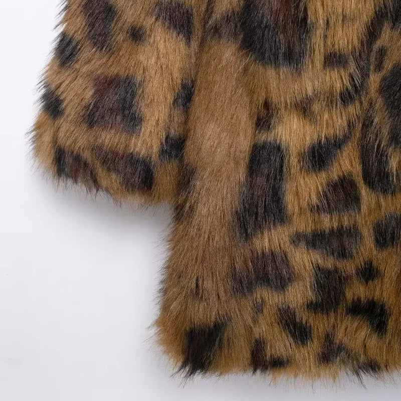 J Leopard Fur Jacket