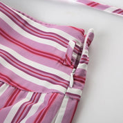 מכנס פסים וורוד דגם PINK