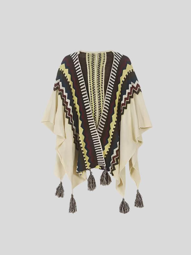 INDI Lightweight Embroidered Poncho