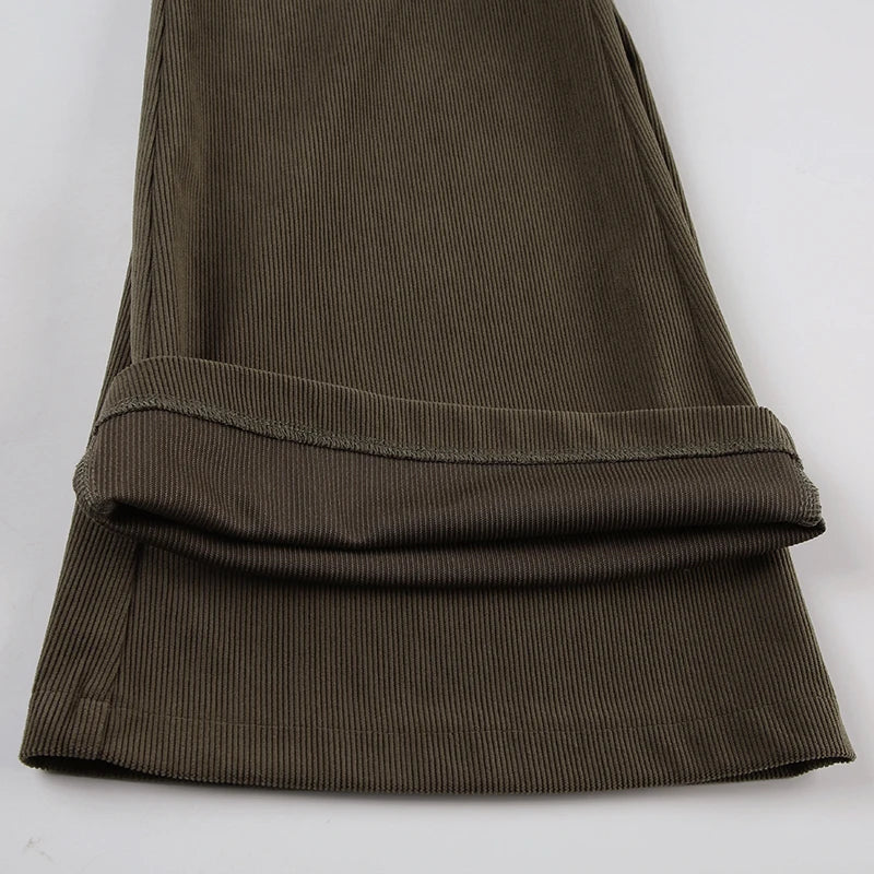 HJ Low-Rise Brown Flares