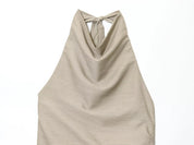 Fringed Mini Dress with Chain