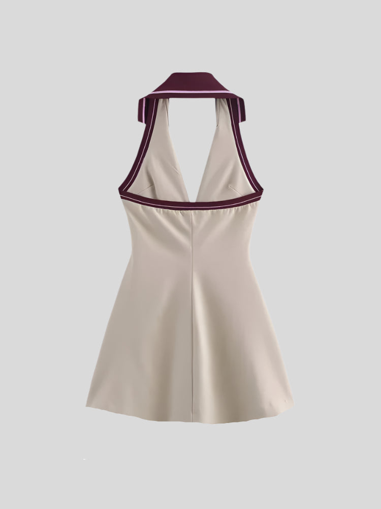 UU College Halter Mini Dress