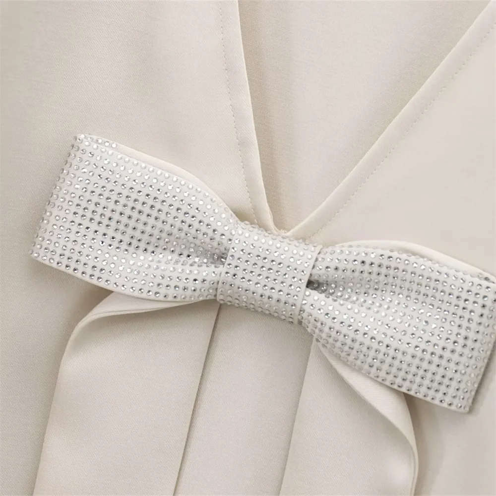 White Mini Bow Dress