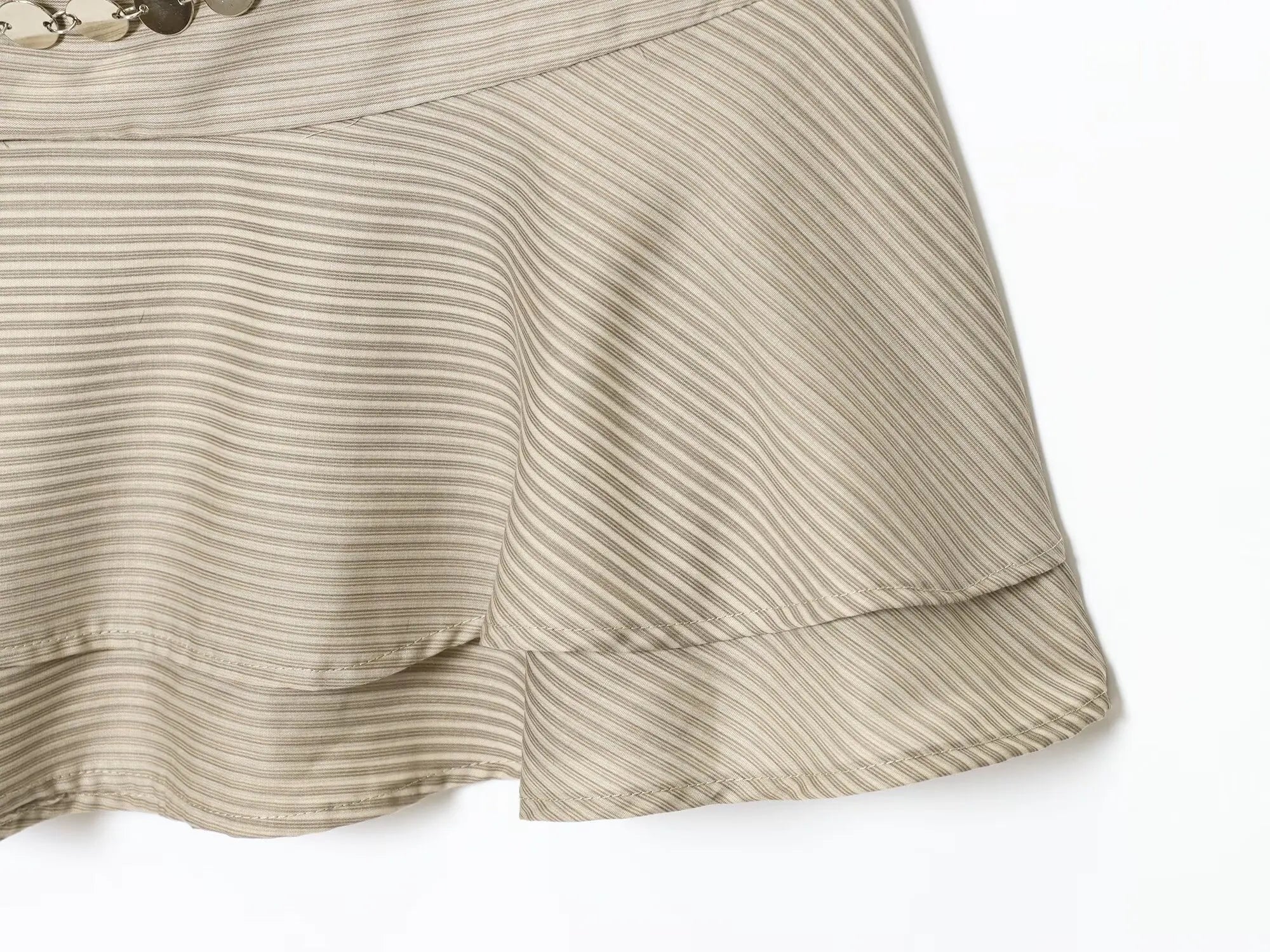 Fringed Mini Dress with Chain