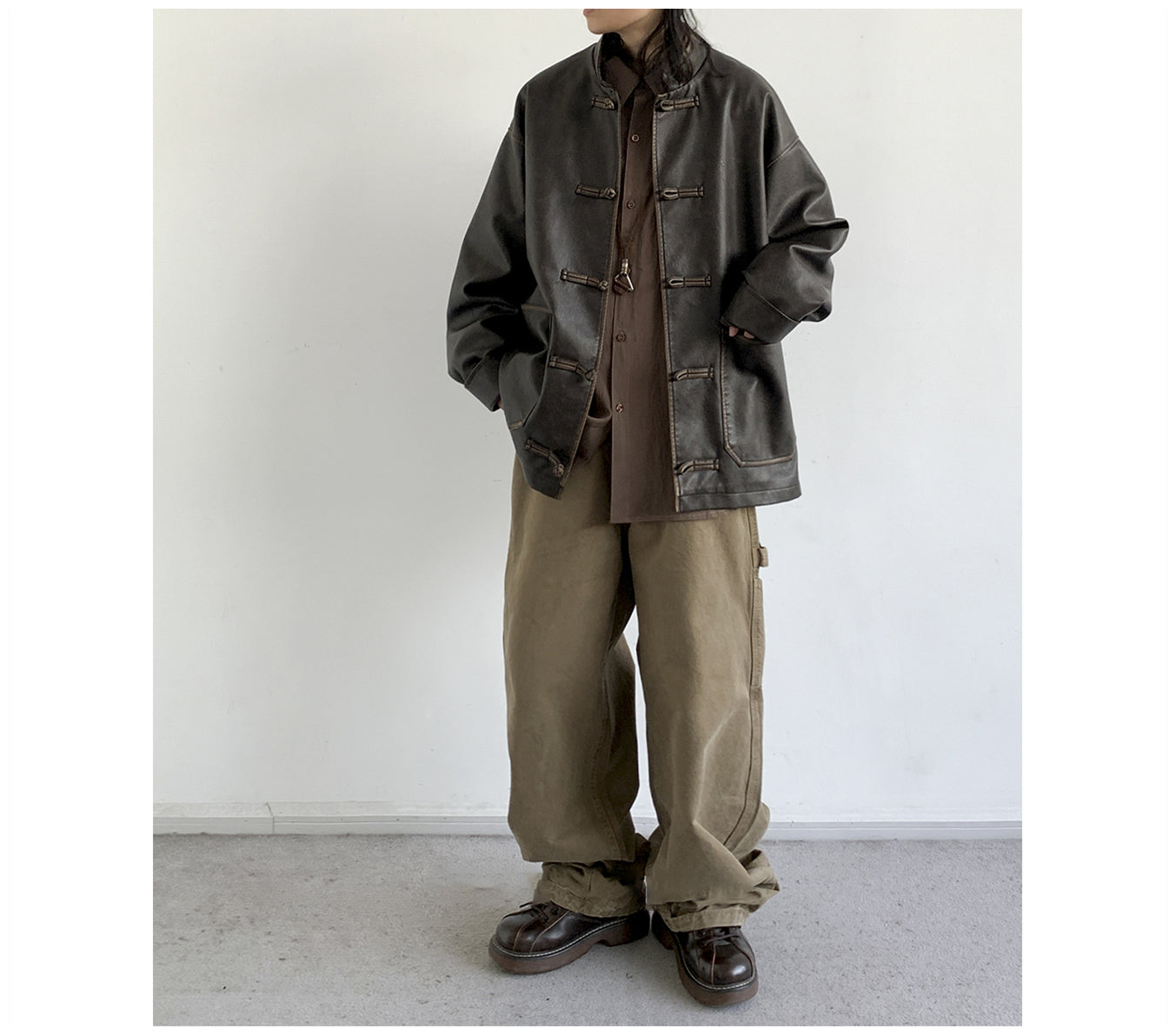 ג'קט עור וינטג' דגם JEO