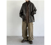 ג'קט עור וינטג' דגם JEO