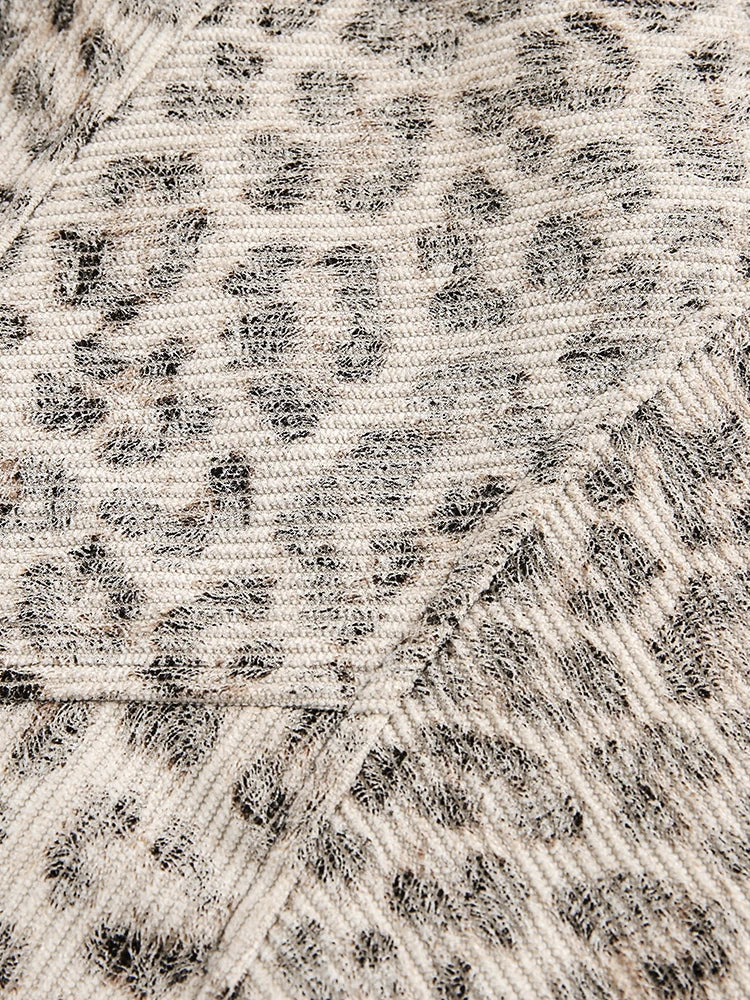 NOM Leopard Fur Jacket