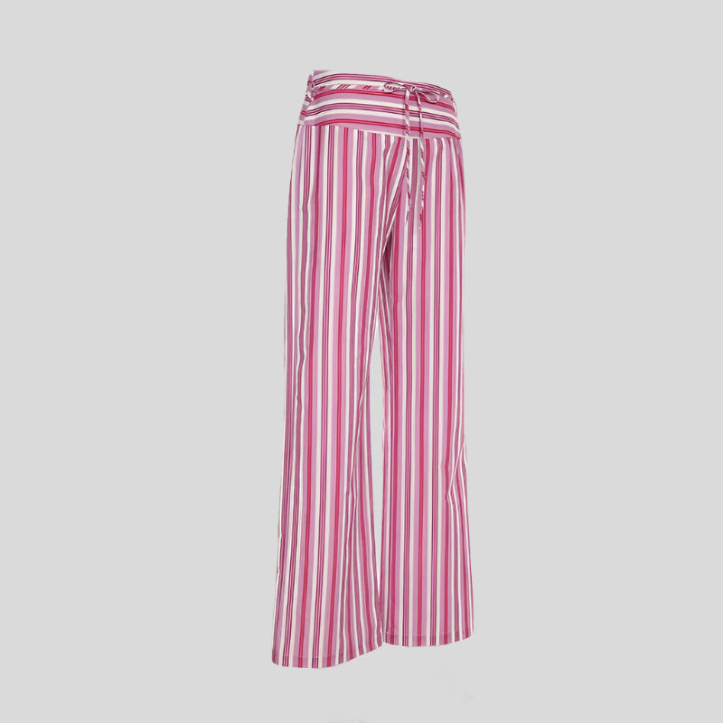 מכנס פסים וורוד דגם PINK