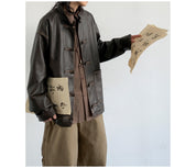 ג'קט עור וינטג' דגם JEO