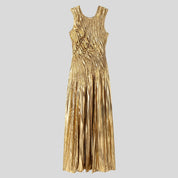 GOLD Gold Maxi Evening Dress